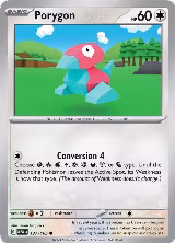 Porygon (137/165), Scarlet & Violet 151 — Pokémon card price