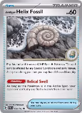 Antique Helix Fossil (153/165), Scarlet & Violet 151 — Pokémon card price