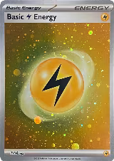 Basic Lightning Energy (Cosmos Holo) (004), Scarlet & Violet Energies — Pokémon card price