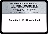 Code Card - 151 Booster Pack, Scarlet & Violet 151 — Pokémon card price