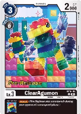 ClearAgumon (ST15-03 U), Starter Deck 15: Dragon of Courage Pre-Release Cards — Digimon card price