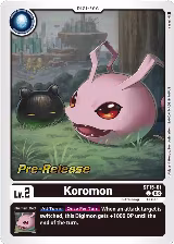 Koromon (ST15-01 U), Starter Deck 15: Dragon of Courage Pre-Release Cards — Digimon card price