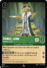 Prince John - Greediest of All (89/204) — card price