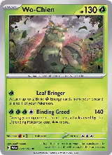 Wo-Chien (018/182), Paradox Rift — Pokémon card price