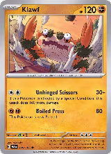 Klawf (105/182), Paradox Rift — Pokémon card price