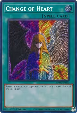 Change of Heart (Secret Rare) (RA01-EN050), 25th Anniversary Rarity Collection — Yu-Gi-Oh! card price
