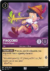 Pinocchio - Talkative Puppet (58/204) — card price