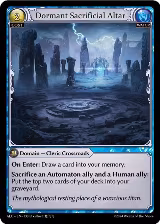 Dormant Sacrificial Altar (130), Alchemical Revolution — Grand Archive card price