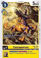 Centarumon (BT14-036 U), Blast Ace Pre-Release Cards — Digimon card price
