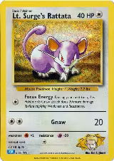 Lt. Surge's Rattata (015/034) — card price
