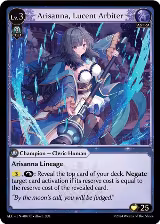 Arisanna, Lucent Arbiter (007) — card price