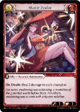 Manic Zealot (114), Alchemical Revolution — Grand Archive card price