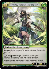 Perse, Relentless Raptor (163), Alchemical Revolution — Grand Archive card price
