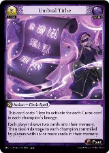 Umbral Tithe (213), Alchemical Revolution — Grand Archive card price