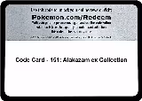 Code Card - 151: Alakazam ex Collection, Scarlet & Violet 151 — Pokémon card price