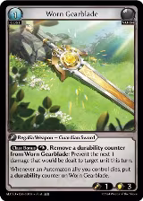 Worn Gearblade (030) — card price