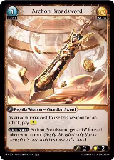 Archon Broadsword (034) — card price