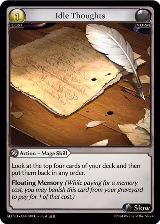 Idle Thoughts (048), Alchemical Revolution Starter Decks — Grand Archive card price