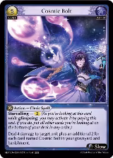 Cosmic Bolt (092), Alchemical Revolution Starter Decks — Grand Archive card price