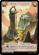 Obelisk of Armaments (098), Alchemical Revolution Starter Decks — Grand Archive card price