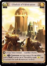 Obelisk of Fabrication (099), Alchemical Revolution Starter Decks — Grand Archive card price