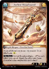 Archon Broadsword (022) — card price
