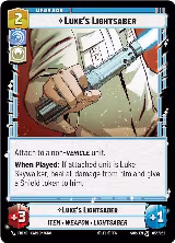 Luke's Lightsaber (053/252), Spark of Rebellion — Star Wars card price