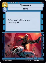 Takedown (077/252), Spark of Rebellion — Star Wars card price