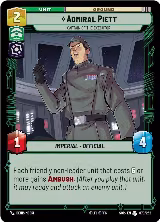 Admiral Piett - Captain of the Executor (079/252) — card price