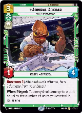 Admiral Ackbar - Brilliant Strategist (097/252) — card price
