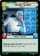 Colonel Yularen - ISB Director (109/252) — card price