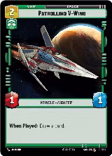 Patrolling V-Wing (111/252), Spark of Rebellion — Star Wars card price