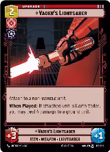 Vader's Lightsaber (136/252), Spark of Rebellion — Star Wars card price