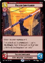 Fallen Lightsaber (137/252) — card price
