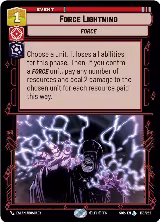 Force Lightning (138/252), Spark of Rebellion — Star Wars card price