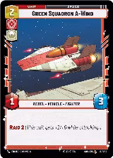 Green Squadron A-Wing (141/252) — card price