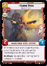 Sabine Wren - Explosives Artist (142/252) — card price