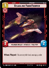 Disabling Fang Fighter (162/252), Spark of Rebellion — Star Wars card price