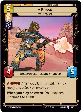 Bossk - Deadly Stalker (182/252), Spark of Rebellion — Star Wars card price