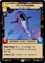 Fett's Firespray - Pursuing the Bounty (184/252), Spark of Rebellion — Star Wars card price