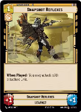 Snapshot Reflexes (215/252), Spark of Rebellion — Star Wars card price