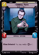 Admiral Motti - Brazen and Scornful (226/252), Spark of Rebellion — Star Wars card price