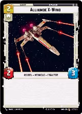 Alliance X-Wing (237/252), Spark of Rebellion — Star Wars card price