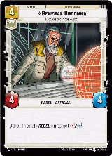 General Dodonna - Massassi Group Commander (242/252), Spark of Rebellion — Star Wars card price