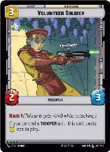 Volunteer Soldier (248/252), Spark of Rebellion — Star Wars card price
