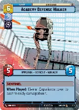 Academy Defense Walker (Hyperspace) (303) — card price