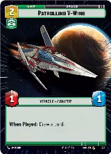 Patrolling V-Wing (Hyperspace) (375), Spark of Rebellion — Star Wars card price