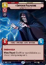 Emperor Palpatine - Master of the Dark Side (Hyperspace) (399) — card price