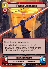 Fallen Lightsaber (Hyperspace) (400), Spark of Rebellion — Star Wars card price