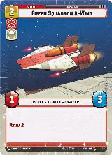 Green Squadron A-Wing (Hyperspace) (404) — card price